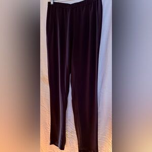 Eileen Fisher XS/S 100% silk navy pull on pants